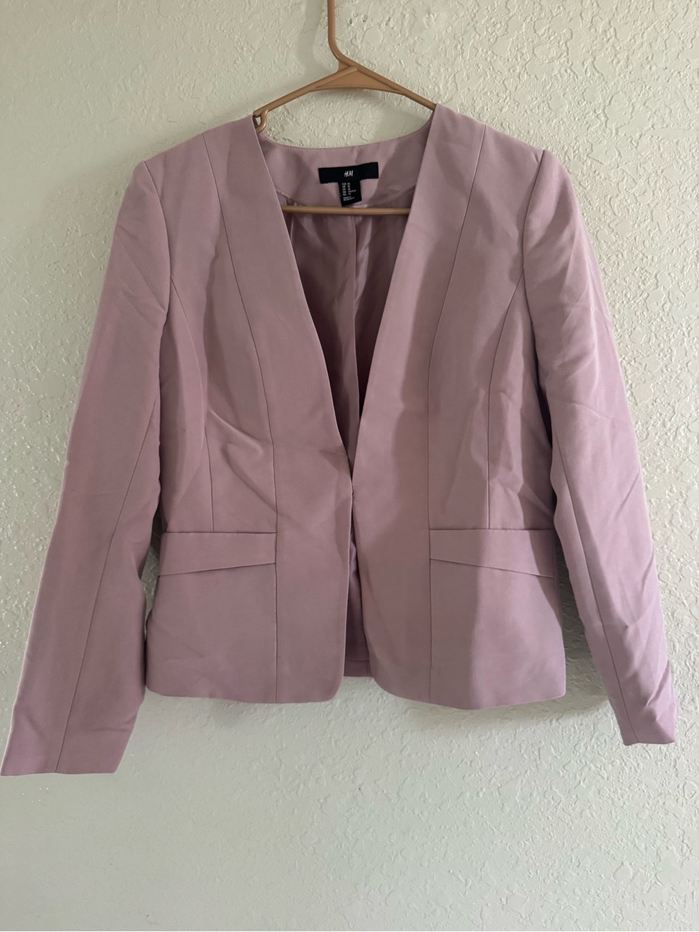 H&M Dusty Lilac Open-Front Women's Blazer